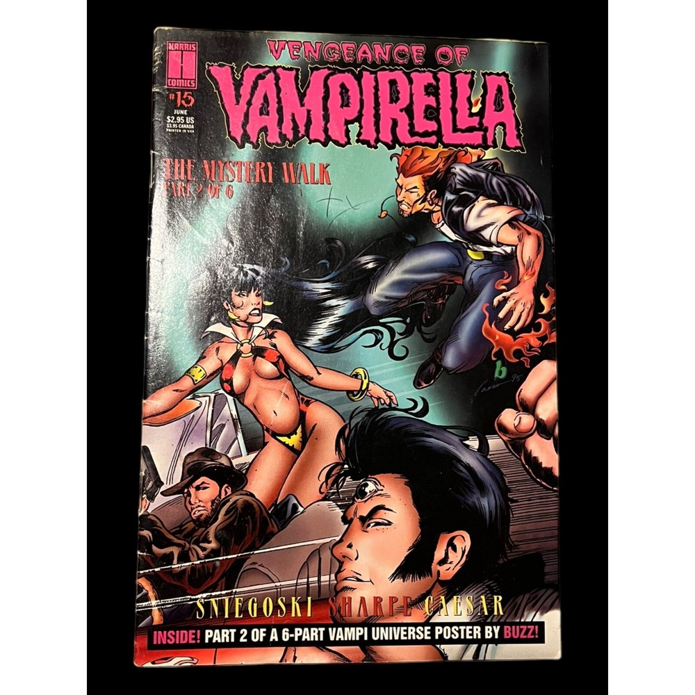 Harris Comics Vengeance of Vampirella #15 OS Multicolor Good 1995 Mystery Walk